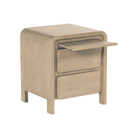 LH Imports Timeless Minimalist Modern Wood Nightstand