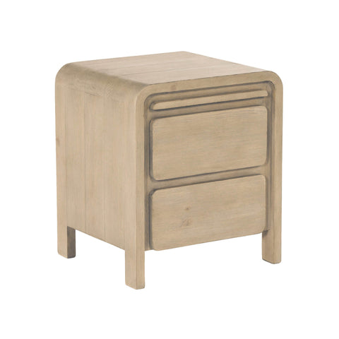 LH Imports Timeless Minimalist Modern Wood Nightstand