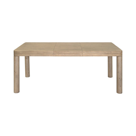 LH Imports Space Saving Extendable Farm Dining Table