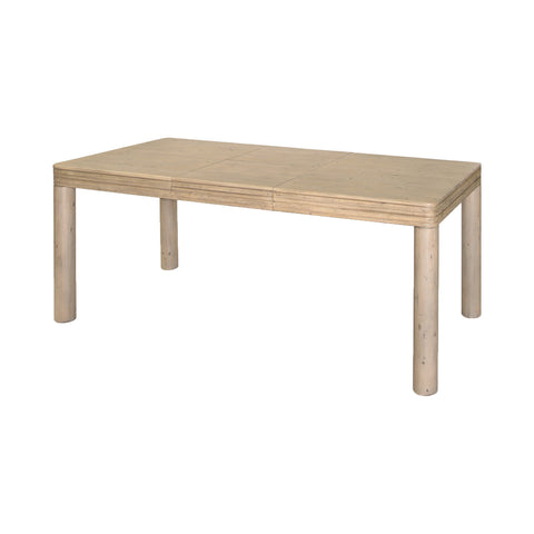 LH Imports Space Saving Extendable Farm Dining Table