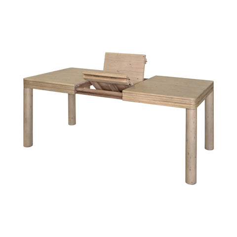 LH Imports Space Saving Extendable Farm Dining Table