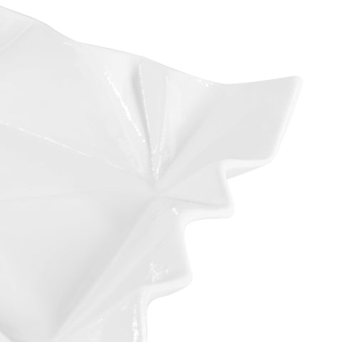 Decorating Essentials Minimalist Asymmetrical Porcelain Decorative Bowl