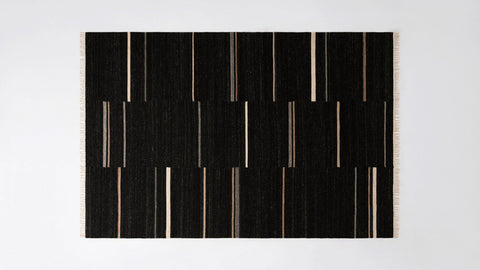 Bohemian Global Eclecticist Handmade Area Rug with Fringe - Rectangle