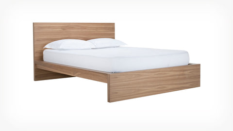 EQ3 Minimalist Boom Platform Bed with Headboard - Queen - King - Queen