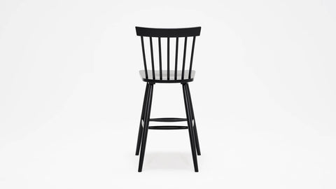 Lyla Soft Scandinavian Slat Back Splayed Leg Counter Stool