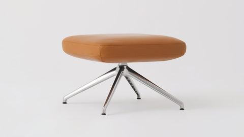 Soft Scandinavian Upholstered Pouf Ottoman