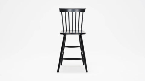 Lyla Soft Scandinavian Slat Back Splayed Leg Counter Stool