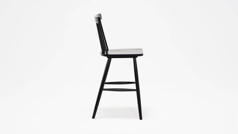 Lyla Soft Scandinavian Slat Back Splayed Leg Counter Stool