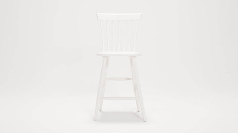 Lyla Soft Scandinavian Slat Back Splayed Leg Counter Stool