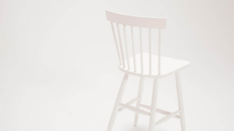 Lyla Soft Scandinavian Slat Back Splayed Leg Counter Stool