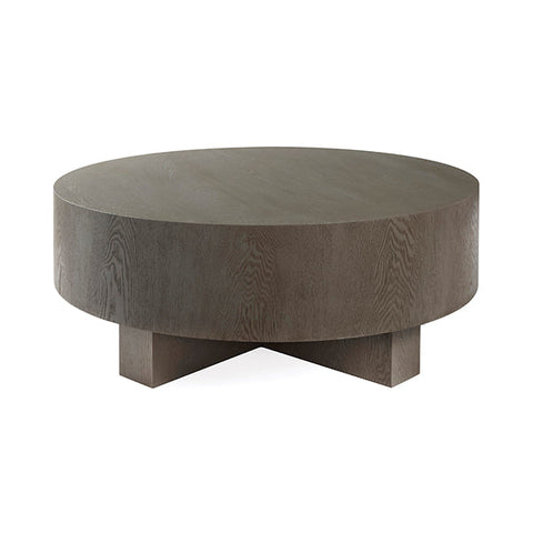 Worlds Away Oslo Timeless Minimalist Drum Coffee Table