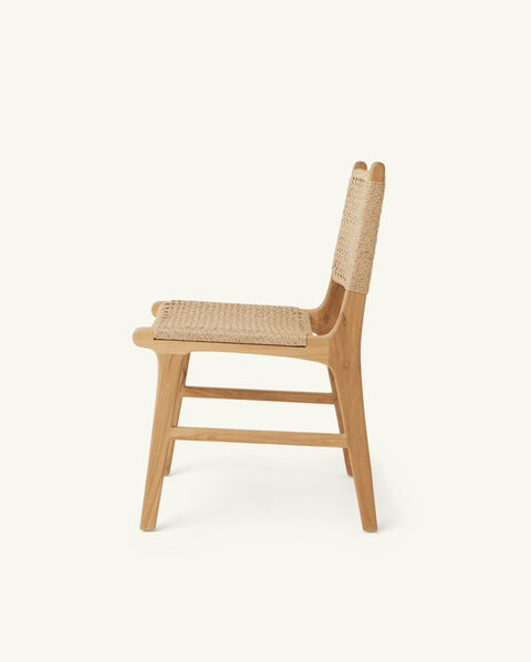 Soft Scandinavian Mid Century Oak Dining Side Chair