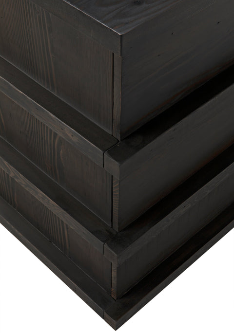 Bergamot Modern Waxed Drawer Dresser