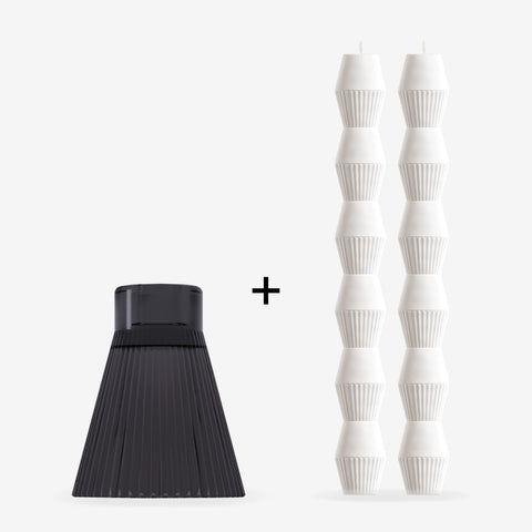 OZAIZ Everyday Novelty Pillar Candle Set - Set of 2