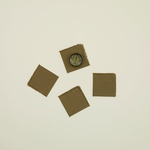 Hawkins New York Party Minimalist Frayed Cocktail Napkin Sets - Set of 4