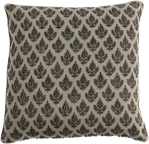 Filling Spaces Artful Traditionalist Bohemian Hand Block Print Accent Throw Pillow - 18 x 18 - 20 x 20 - 22 x 22 - 24 x 24 - 26X 26 - 14 x 20 - 14 x 40 - 18 x 40 - 16 x 50