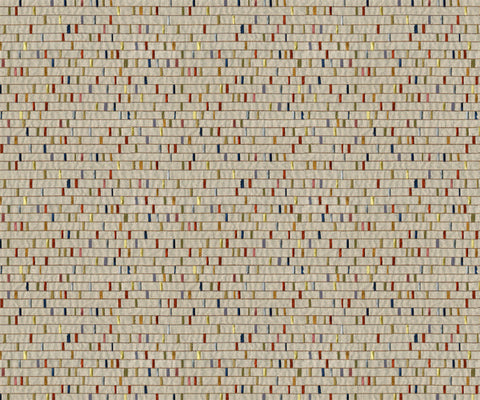 Geometric Linen Fabric in Cloud Pink - 150cm