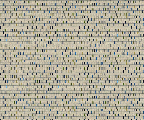 Geometric Linen Fabric in Cloud Pink - 150cm