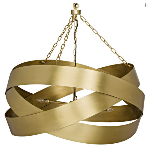 Accent Modern Elegant Antique Brass Novelty Chandelier