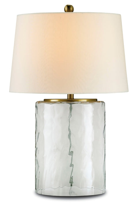 Oscar Elegant Column Table Lamp with Finial Accent