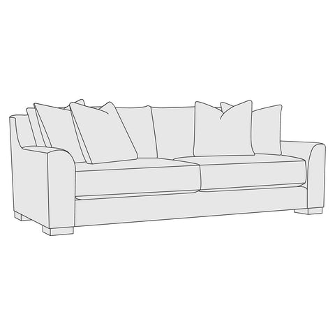 Gabi Contemporary Oversized Standard Sofa