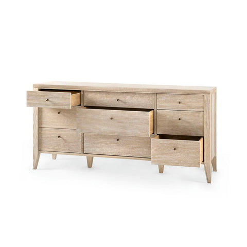 Paola Scandinavian Cerused Drawer Dresser