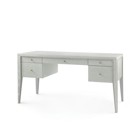 Paola Soft Scandinavian Writing Desk with Carving Storage
