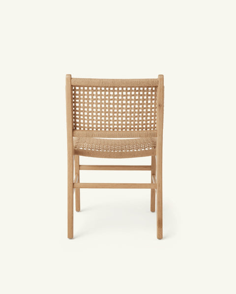 Soft Scandinavian Mid Century Oak Dining Side Chair