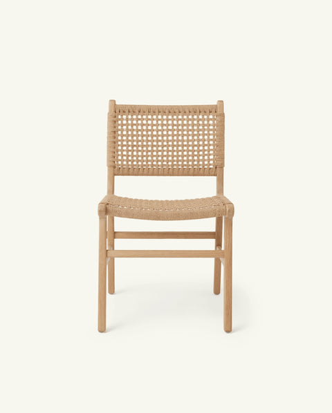 Soft Scandinavian Mid Century Oak Dining Side Chair