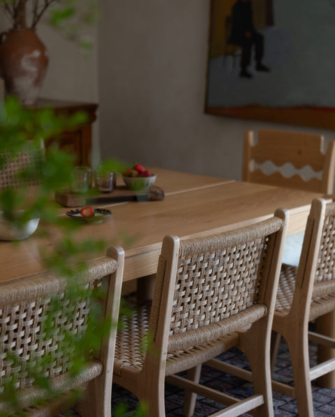 Soft Scandinavian Mid Century Oak Dining Side Chair