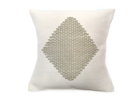 Powered by People Artful Traditionalist Organic Handcrafted Square Pillow Cover - 20 x 20