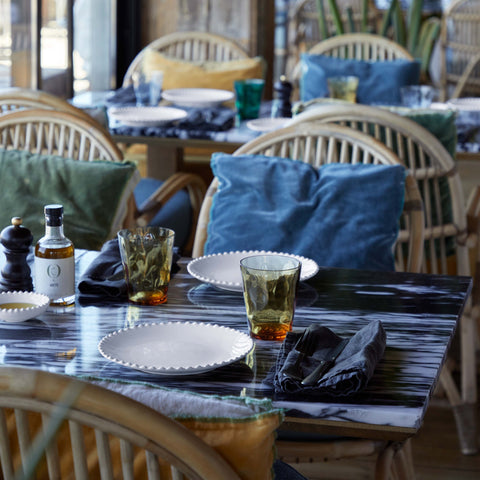 Decorated Beaded Traditional Glazed Plate Set