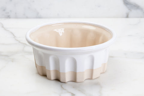 Handcrafted Embossed Round Stoneware Baker Dish