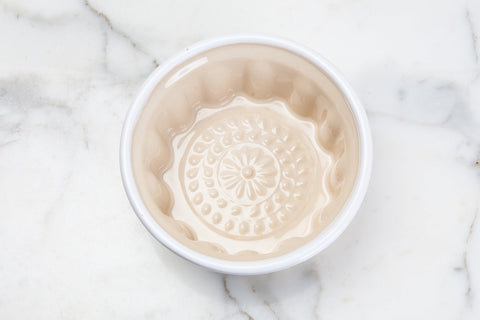 Handcrafted Embossed Round Stoneware Baker Dish