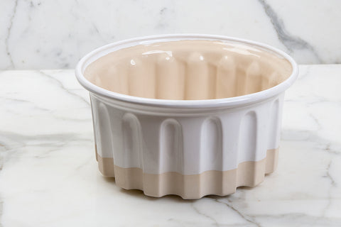 Handcrafted Embossed Round Stoneware Baker Dish