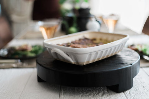 Handcrafted Fluted Ceramic Lasagna Pan