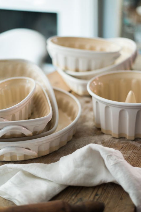 Handcrafted Fluted Ceramic Lasagna Pan