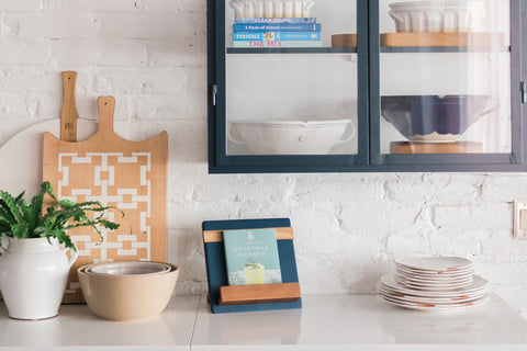Cookbook Holder with Food Safe Wax for Keeping Cookbooks