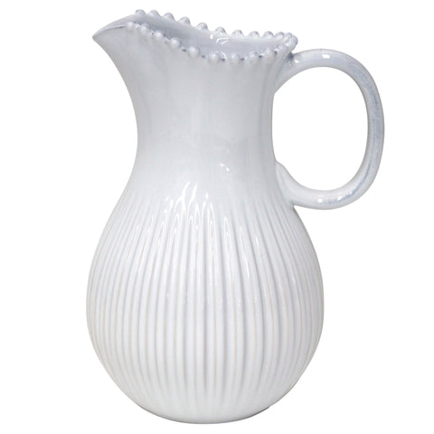 Costa Nova Decorated Traditional Beaded Glazed Pitcher