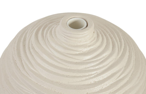 Sculpture Vase with Swirl Textured Design for Modern Spaces Vase