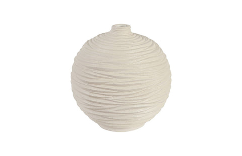 Sculpture Vase with Swirl Textured Design for Modern Spaces Vase