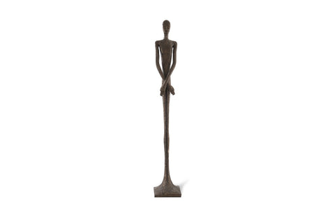 Nature-Driven Modernist Hammered Bronze Figurative Sculpture
