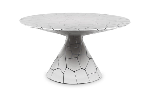 Nature-Driven Modernist Tulip Round Drum Dining Table
