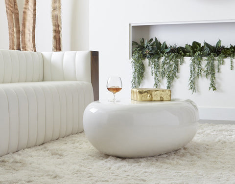 Phillips Collection Nature-Driven Modernist Freeform Coffee Table