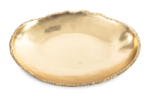 Decorating Essentials Asymmetrical Gold Leaf Decorative Bowl
