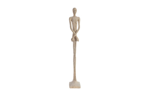 Modern Organic Hammered Novelty Figurative Sculpture