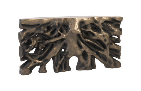 Phillips Collection Organic Freeform Bronze Console