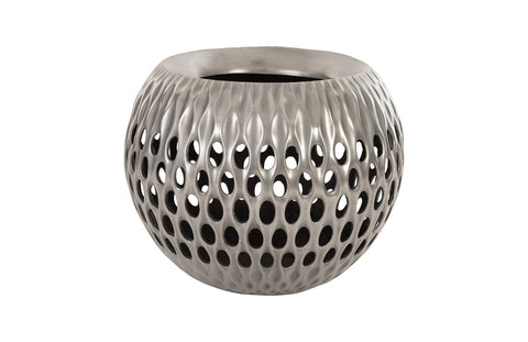 Decorating Essentials Modern Bowl Vase with Cut-Outs Planter