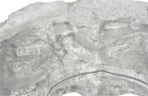 Contemporary Asymmetrical Silver Leaf Accent Mirror for Living Room