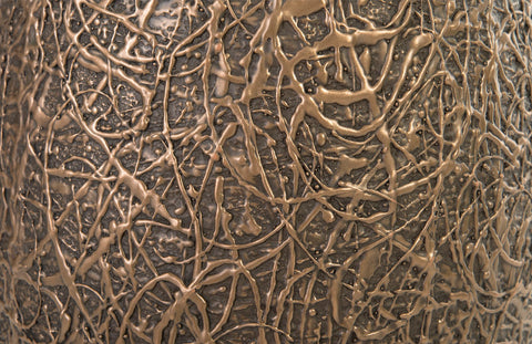 Decorating Essentials Handcrafted Oval Abstract Floor Vase